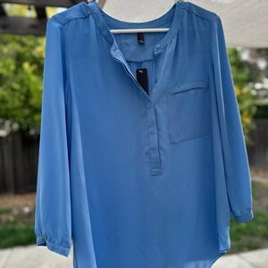 NYDJ Women's Sky Blue Blouse